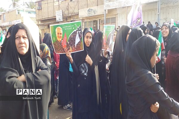 مراسم راهپیمایی ۲۲بهمن ۹۸ شهرستان حمیدیه