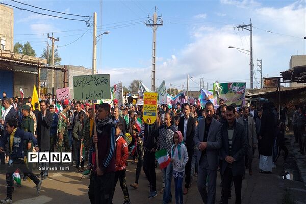 مراسم راهپیمایی ۲۲بهمن ۹۸ شهرستان حمیدیه