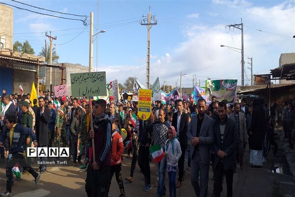 مراسم راهپیمایی ۲۲بهمن ۹۸ شهرستان حمیدیه
