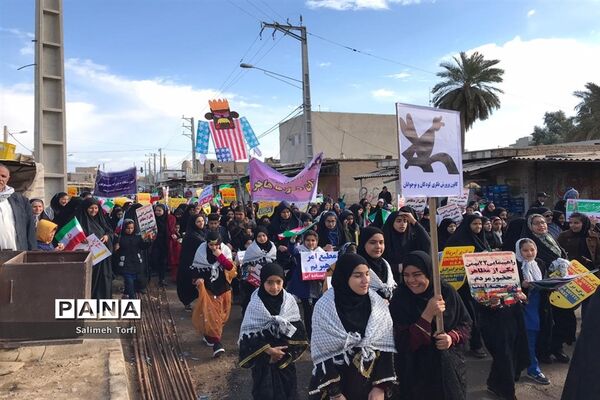 مراسم راهپیمایی ۲۲بهمن ۹۸ شهرستان حمیدیه
