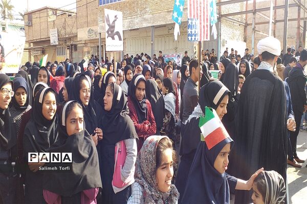 مراسم راهپیمایی ۲۲بهمن ۹۸ شهرستان حمیدیه