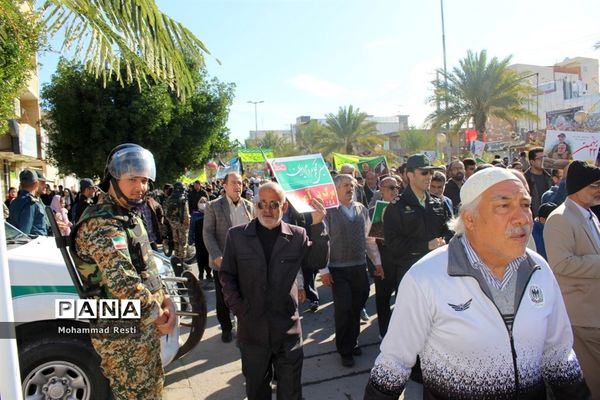 راهپیمایی 22 بهمن در بوشهر