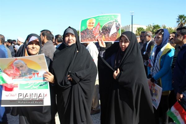 راهپیمایی 22 بهمن در بوشهر