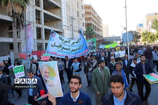 راهپیمایی 22 بهمن در بوشهر