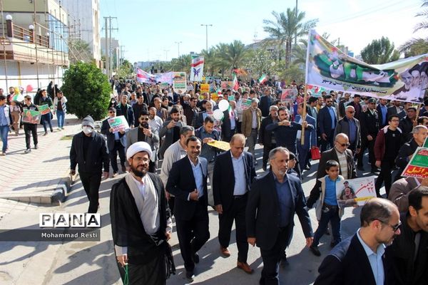 راهپیمایی 22 بهمن در بوشهر