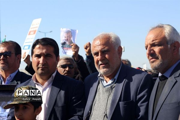 مراسم راهپیمایی باشکوه ۲۲ بهمن در شهرستان امیدیه