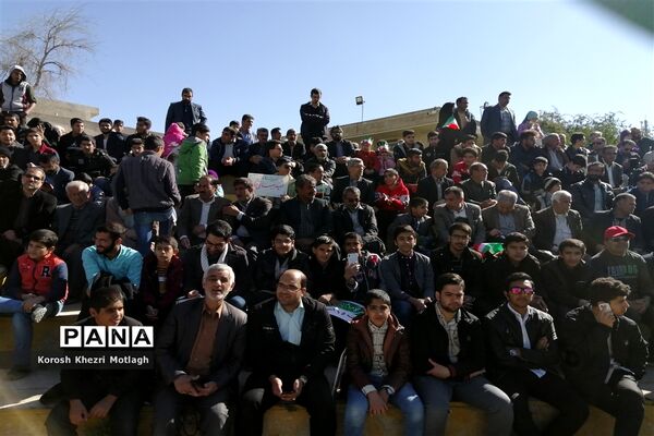 راهپیمایی 22 بهمن و اربعین شهادت حاج قاسم سلیمانی در کازرون