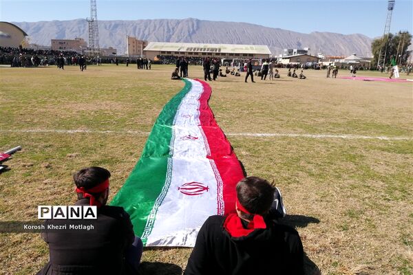 راهپیمایی 22 بهمن و اربعین شهادت حاج قاسم سلیمانی در کازرون