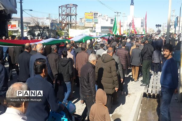 راهپیمایی 22 بهمن و اربعین شهادت حاج قاسم سلیمانی در کازرون