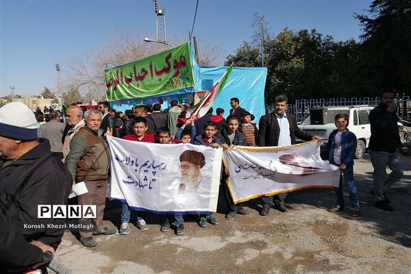 راهپیمایی 22 بهمن و اربعین شهادت حاج قاسم سلیمانی در کازرون