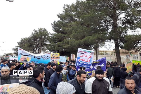 راه پیمایی 22 بهمن در تربت جام