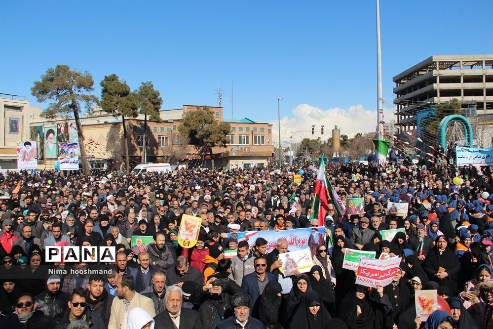 مراسم راهپیمایی 22 بهمن در شهرری