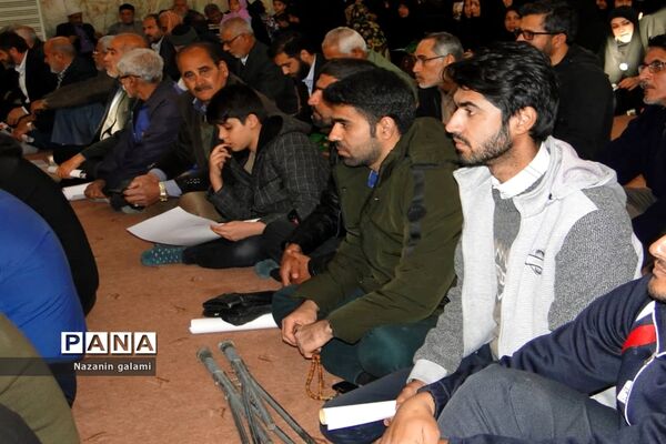 بزرگداشت چهلمین روز شهادت سردار حاج قاسم سلیمانی در برازجان