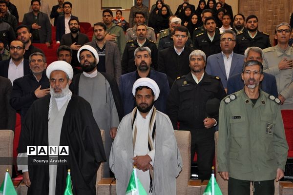 مراسم چهلمین روز سپهبد حاج قاسم سلیمانی درشهرستان خوسف خراسان جنوبی