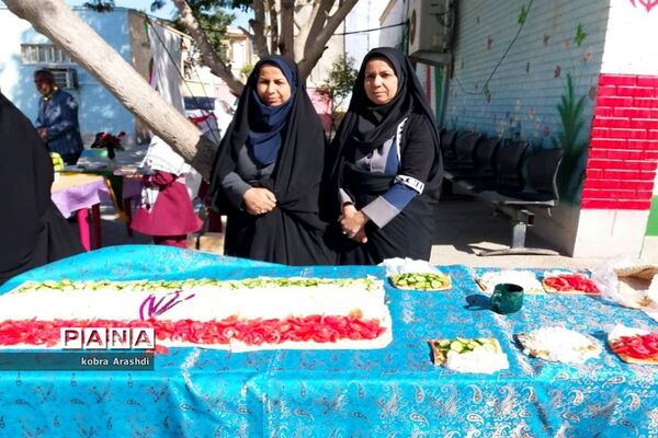 جشن پیروزی انقلاب و اربعین سردار شهید حاج قاسم سلیمانی در دبستان معین سرتل بوشهر