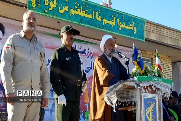 صبحگاه مشترک گردان‌های دشتستان