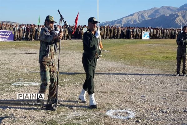 صبحگاه مشترک گردان‌های دشتستان