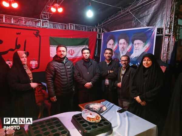 نهمین شب از خدمت‌رسانی اداره آموزش و پرورش کردکوی قالب موکب مردمی