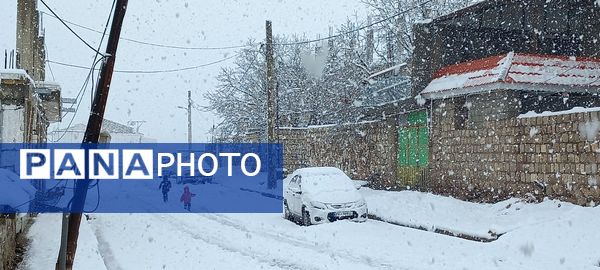 برف پاییزی در کوهرنگ