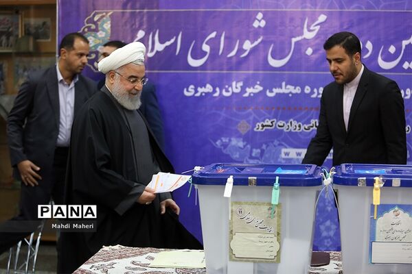 حضور رییس جمهوری در یازدهمین دوره انتخابات مجلس شورای اسلامی و میان‌دوره‌ای مجلس خبرگان رهبری