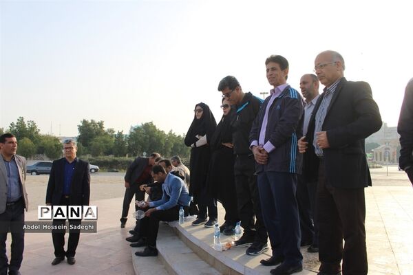 پیاده‌روی کارکنان اداره‌کل آموزش و پرورش استان بوشهر