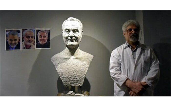 ساخت سردیس سردار سلیمانی در جشنواره فجر+ عکس