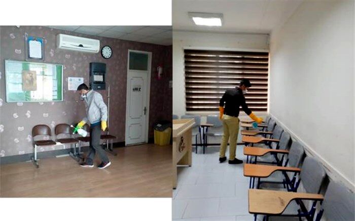 مراکز آموزشی کانون زبان ایران در برابر ویروس کرونا ضدعفونی شدند