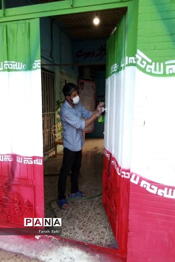 گندزدایی دبیرستان تشکیلاتی دخترانه پاینده در اهواز