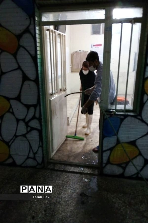 گندزدایی دبیرستان تشکیلاتی دخترانه پاینده در اهواز