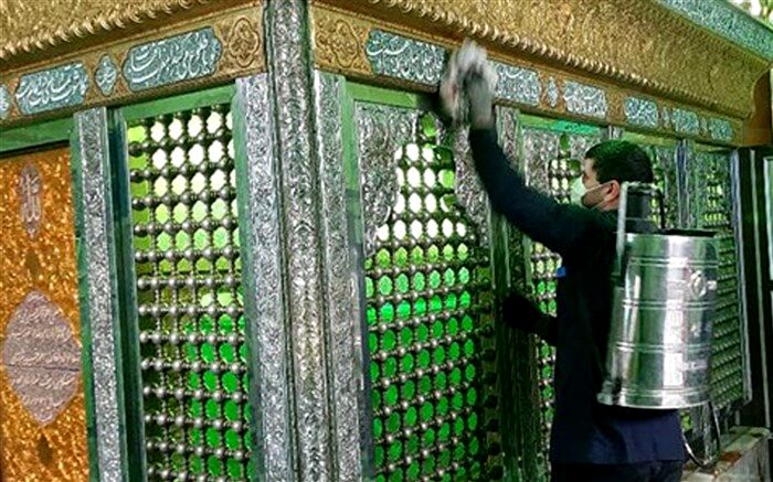 بقاع و امامزادگان شاخص مازندران ضدعفونی شدند
