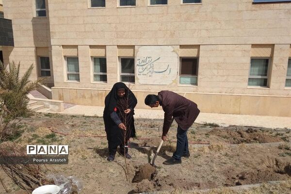 روزی همراه با درختکاری درسازمان دانش‌آموزی استان خراسان جنوبی