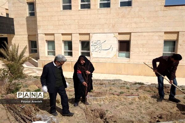 روزی همراه با درختکاری درسازمان دانش‌آموزی استان خراسان جنوبی