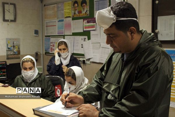 پرستاران بیمارستان رازی اهواز در خط مقدم مبارزه با کرونا ویروس