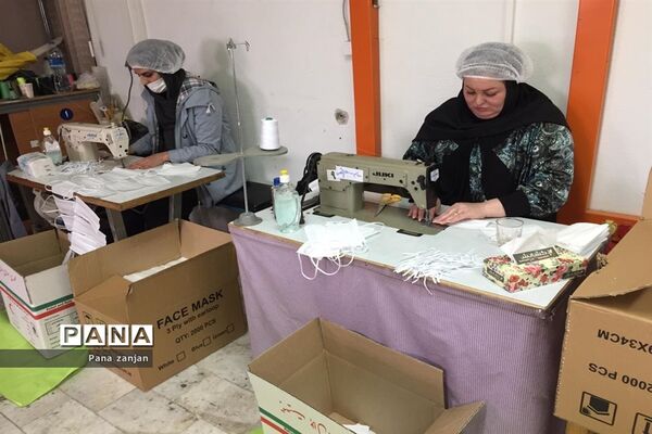 راه اندازی فاز اول تولید ماسک استاندارد در زنجان توسط نیروهای داوطلب