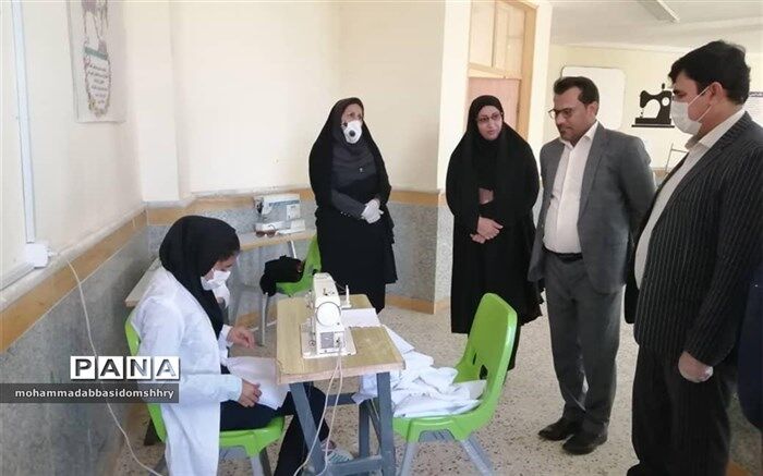 واحد های زنجیره تولید ماسک هنرستانها راه اندازی شد