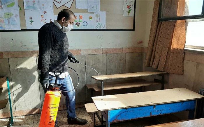 ضدعفونی تمامی مراکز تدریس و یادگیری شهرقدس
