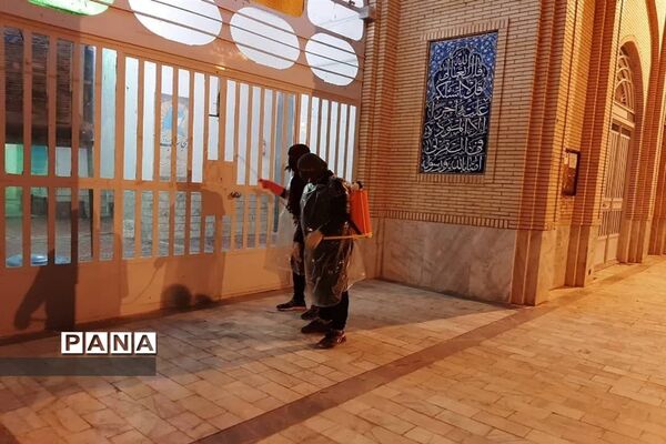 ضدعفونی معابر عمومی ابرکوه