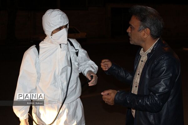 ضد عفونی محله برآفتاب و سعدی شیراز توسط فرهنگیان