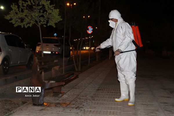 ضد عفونی محله برآفتاب و سعدی شیراز توسط فرهنگیان