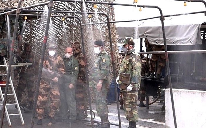 ادامه کمک رسانی ارتش در گیلان در جنگ با کرونا
