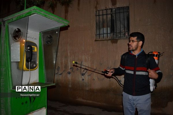 ضدعفونی معابر و سطح شهر در بیرجند