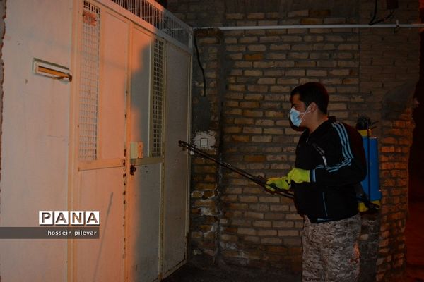 ضدعفونی معابر و سطح شهرستان خوسف