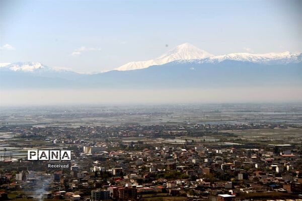 گشت هوایی رئیس پلیس راه مازندران در روز طبیعت