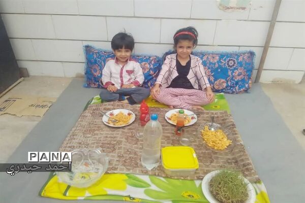 سیزده بدر دانش آموزان شهرستان امیدیه در خانه هایشان