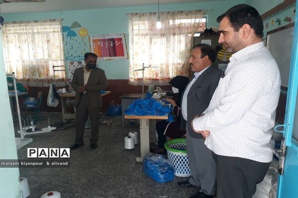 بازدیدسرپرست آموزش و پرورش شهرستان مسجدسلیمان از ستادهای مردم نهاد