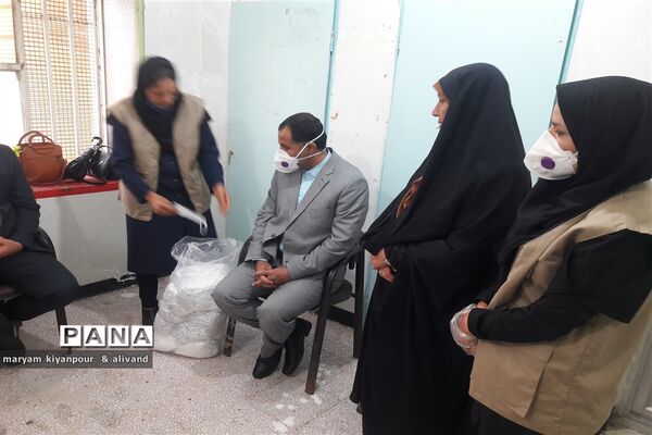 بازدیدسرپرست آموزش و پرورش شهرستان مسجدسلیمان از ستادهای مردم نهاد