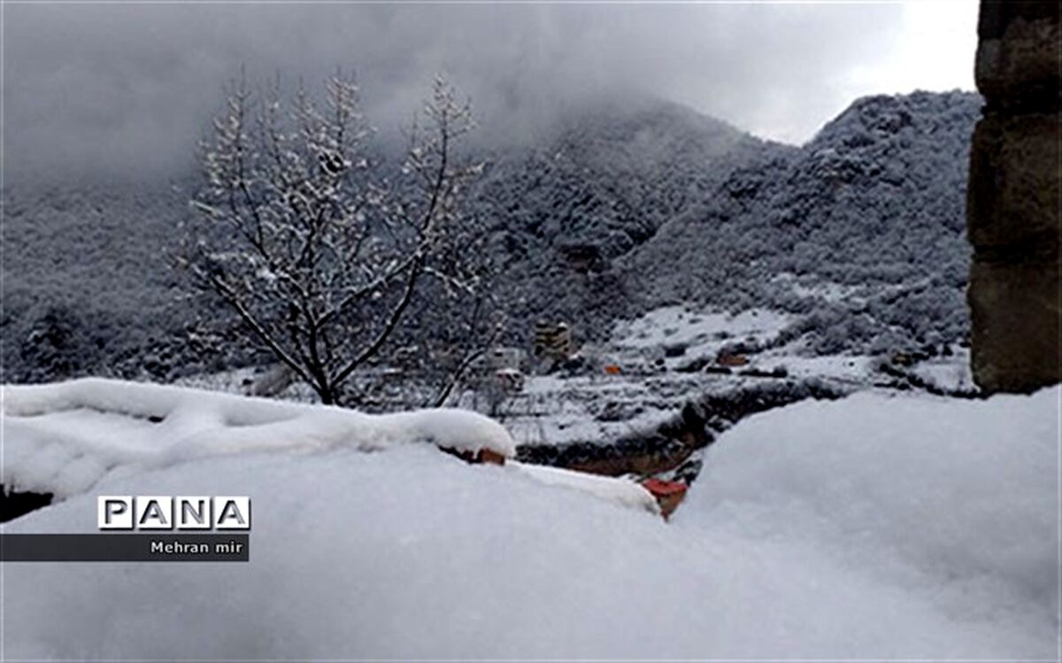 بارش برف سنگین در ارتفاعات گلستان