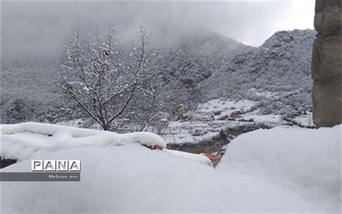 بارش برف سنگین در ارتفاعات گلستان