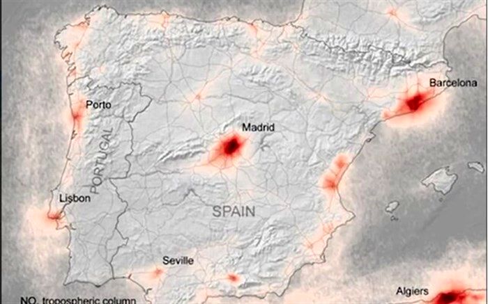 کاهش چشمگیر آلودگی هوای قاره سبز در پی شیوع کووید-19