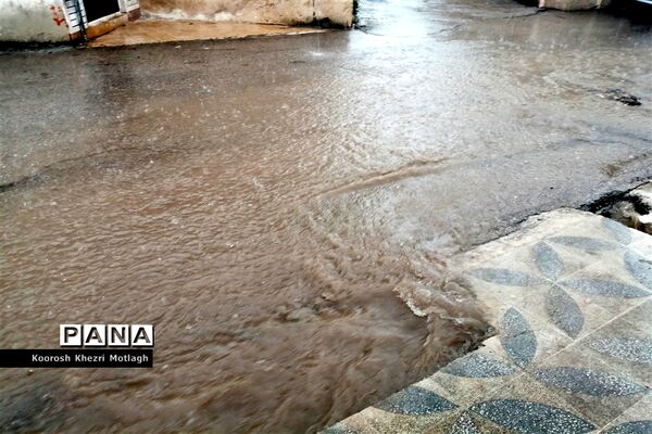 بارش باران بهاری در کازرون